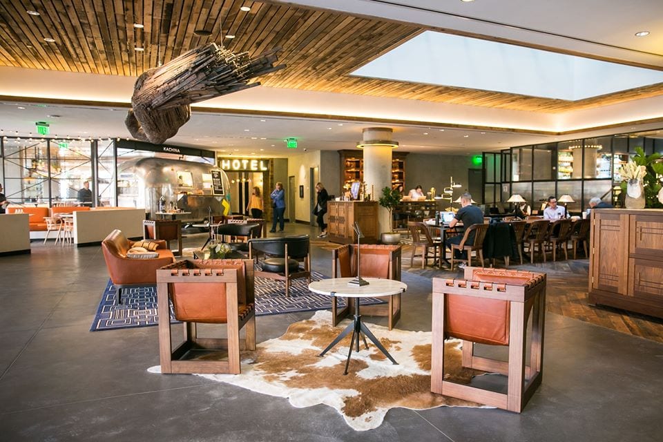lobby at maven hotel denver