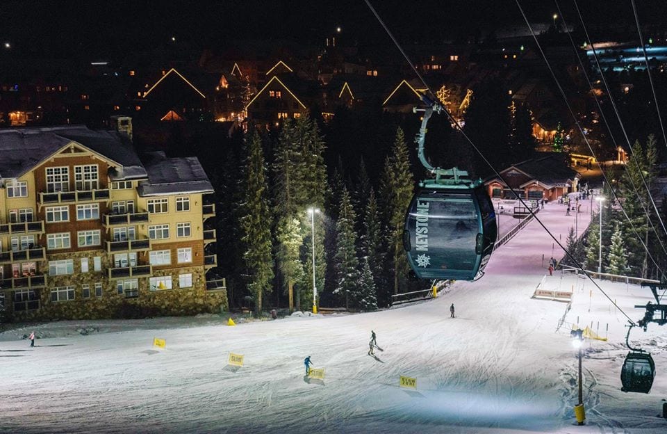 night skiing at keystone resort colorado