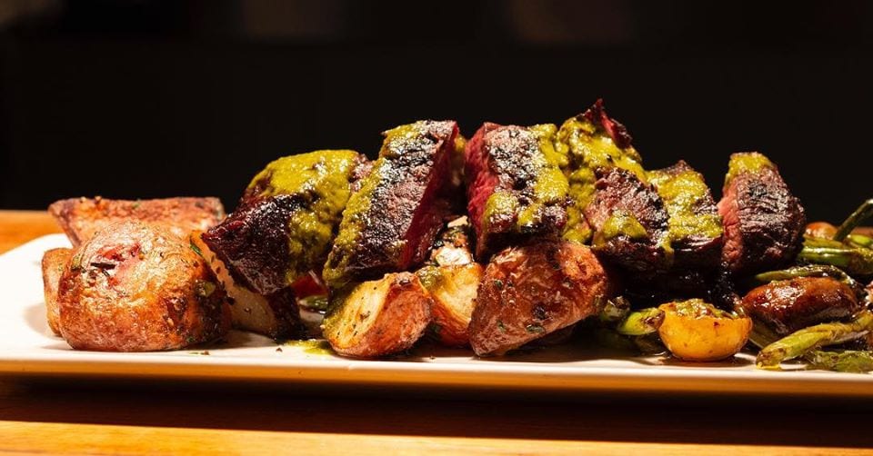 steak and potatos from Prime25, colorado springs steakhouse