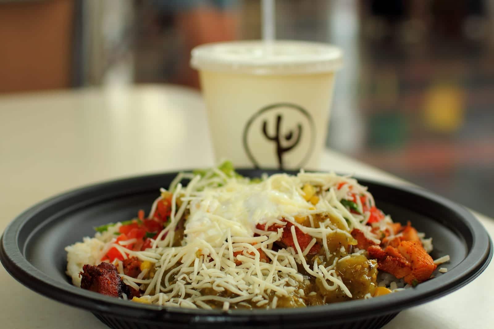 Qdoba Chicken Burrito