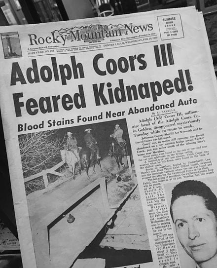 Adolph Coors III Cover Rocky Mountain News February 1960