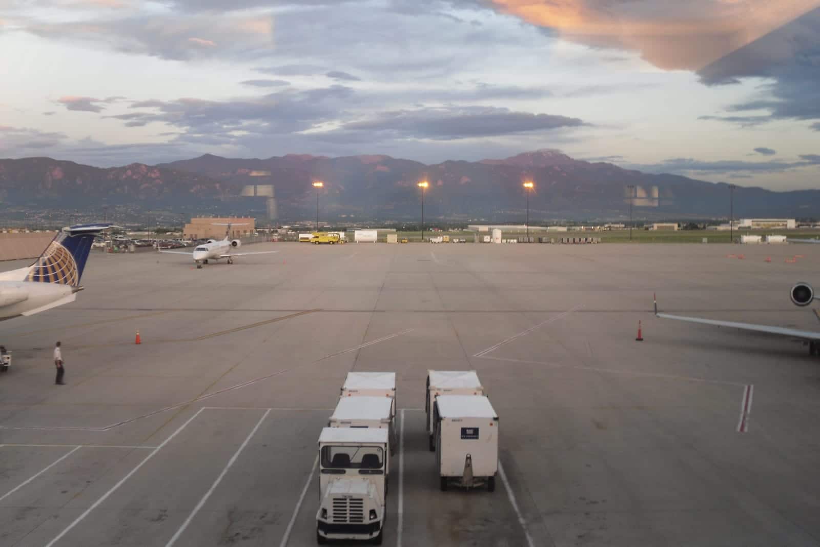 Colorado Springs Airport Mountains