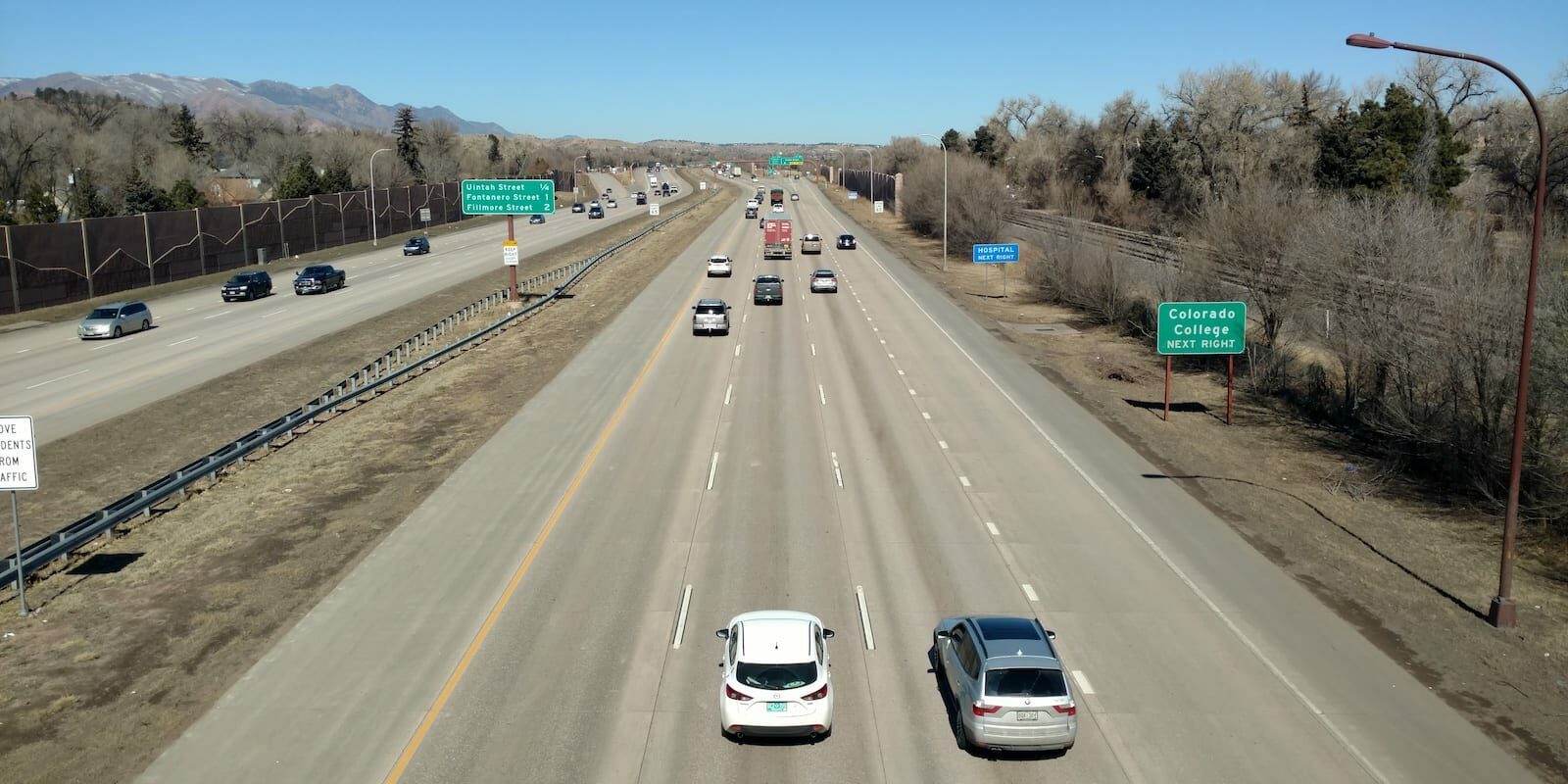 I-25 Travel from Colorado Springs to Denver