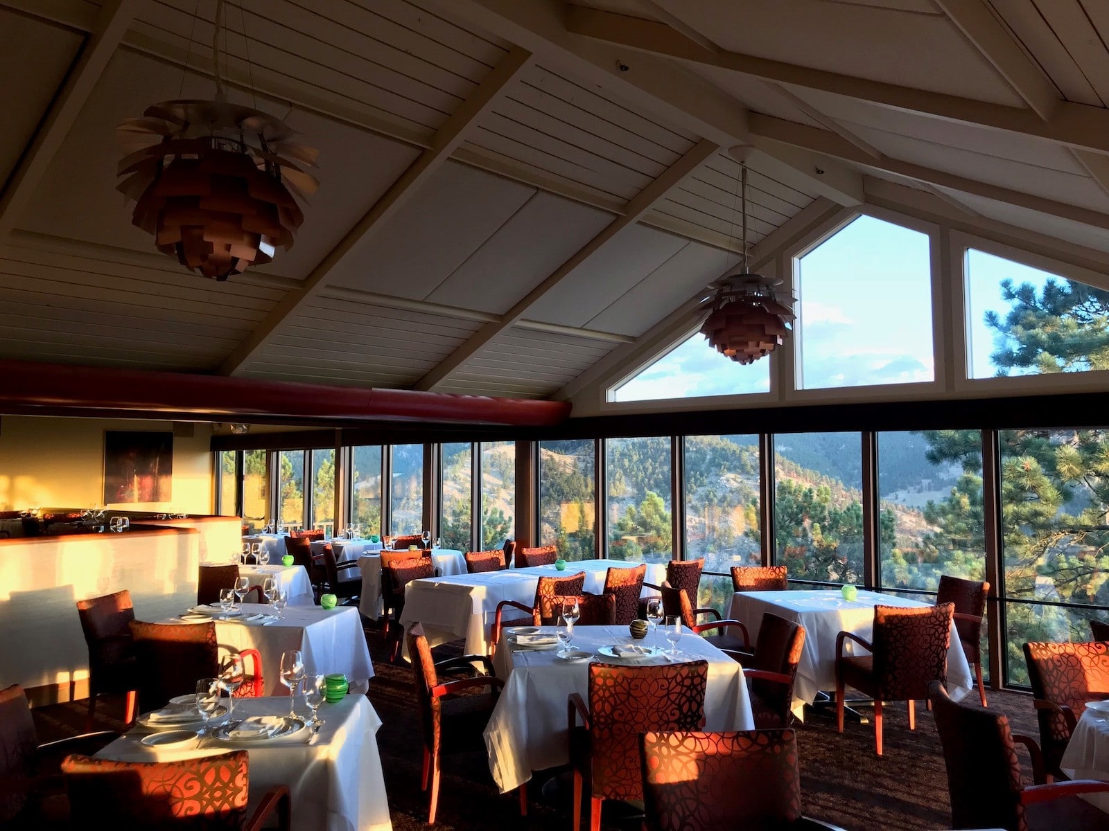 Image of the interior of Flagstaff House Restaurant in Boulder, Colorado