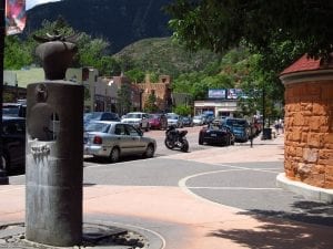 Cheyenne Spring Drinking Fountain Downtown Manitou Springs CO