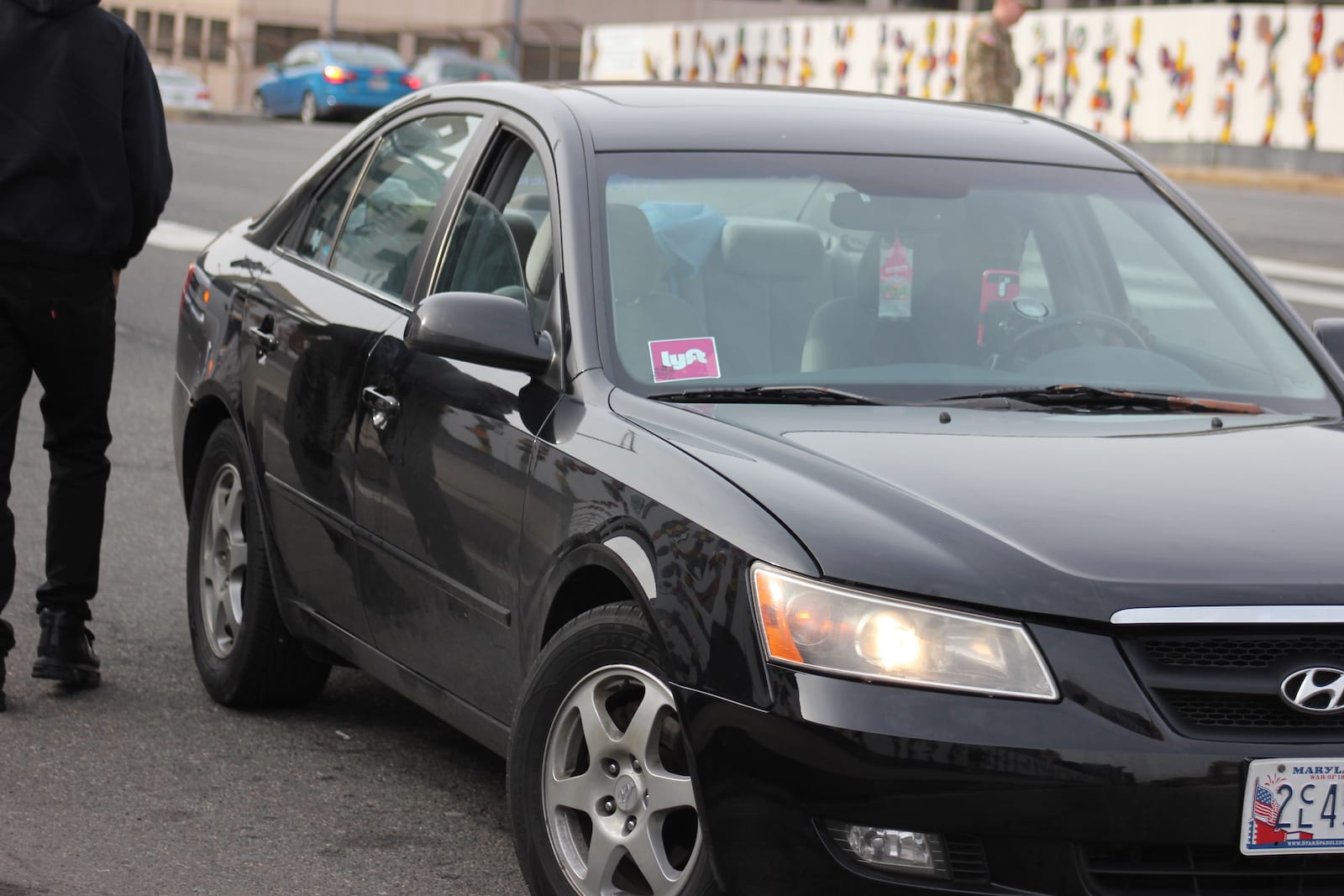 Ride Sharing Lyft Car Denver Union Station