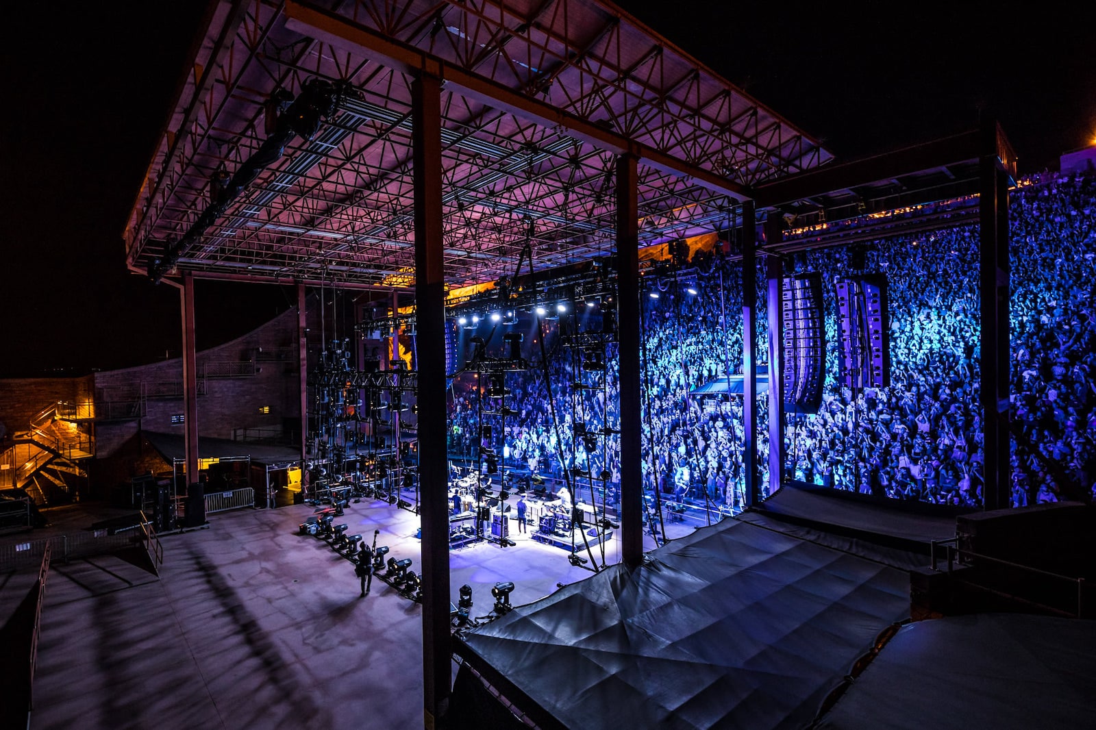 Image of a concert at Red Rocks Ampitheatre in Colorado