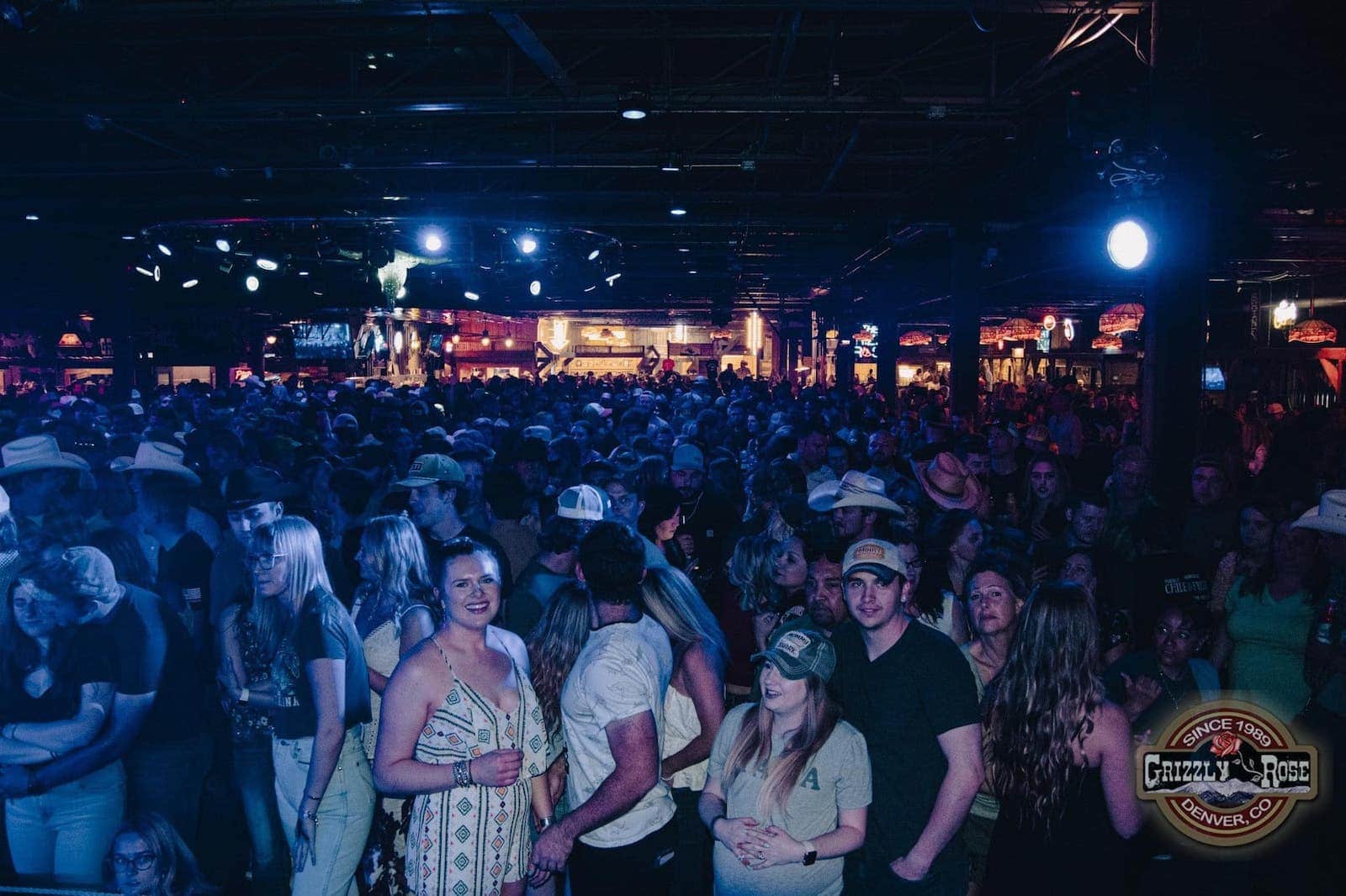 Image of people at The Grizzly Rose in Denver, Colorado