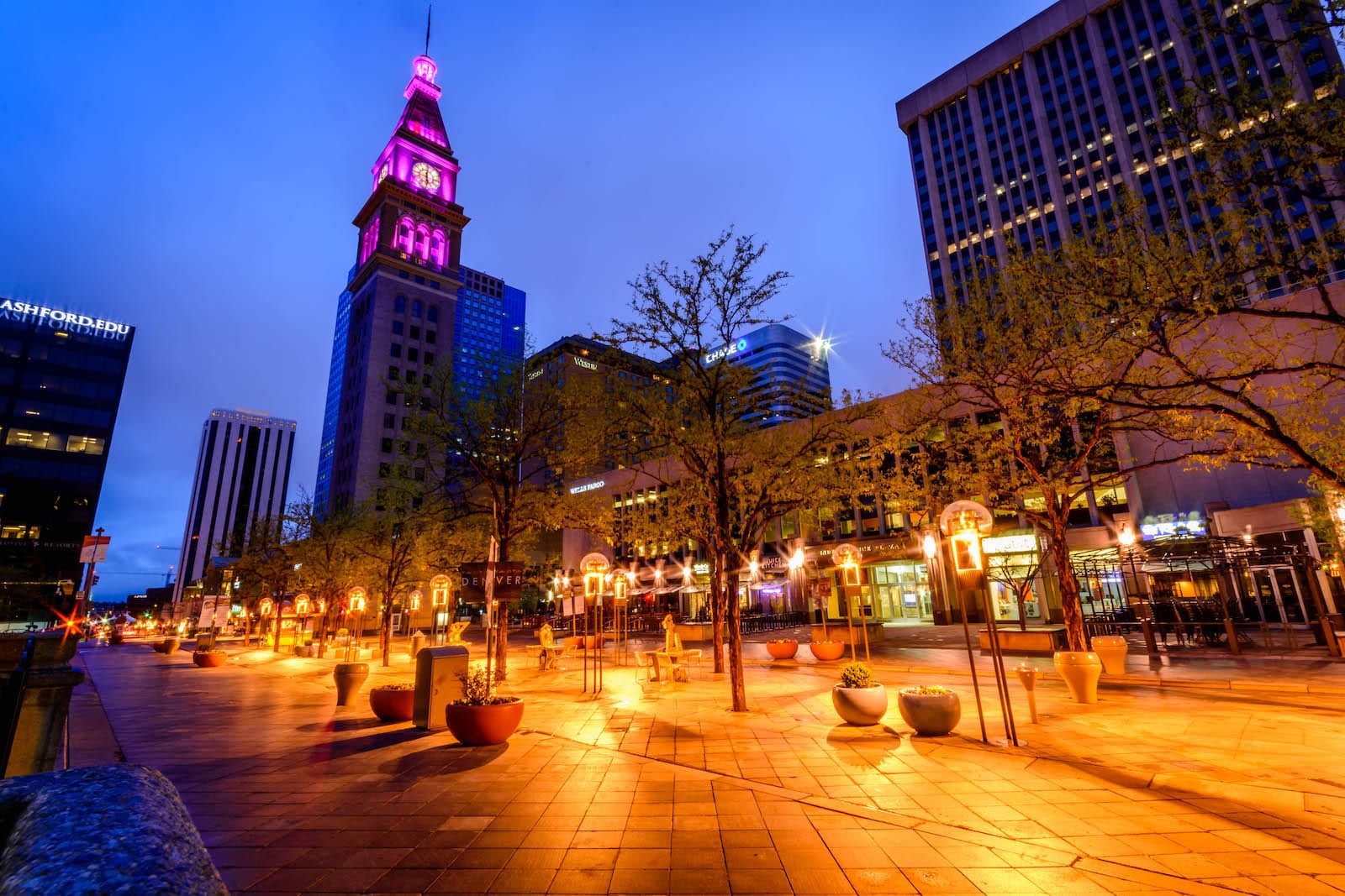16th Street Mall Downtown Denver Co Pedestrian Promenade