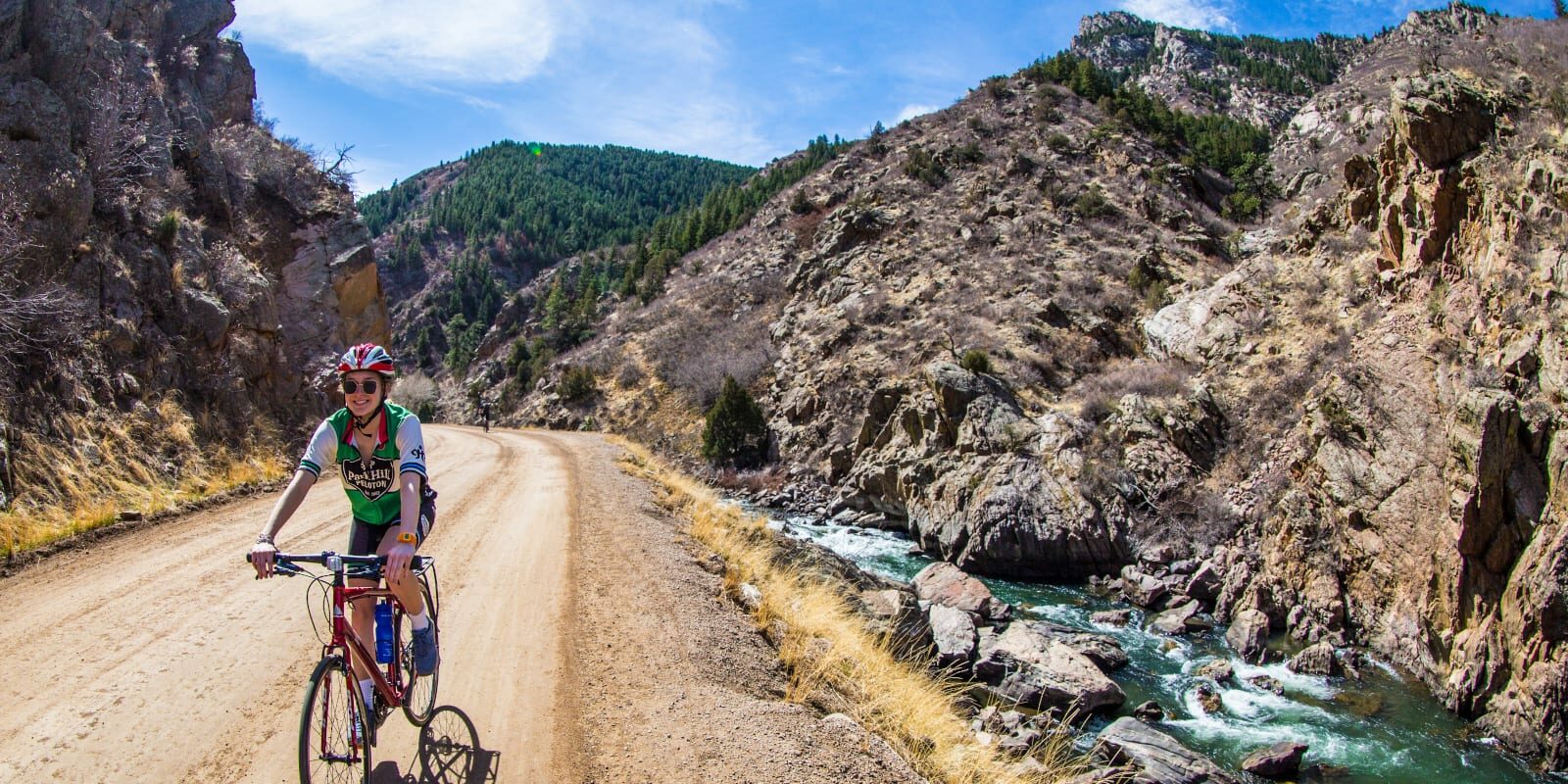 Bike ride up Waterton Canyon, Colorado