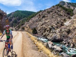 Bike ride up Waterton Canyon, Colorado