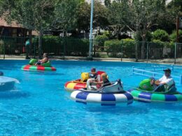 Bumper Boats in Boondocks Fun Center, CO