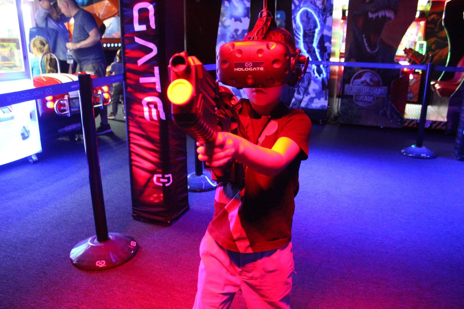 Laser tag in Monster Mini Golf, CO