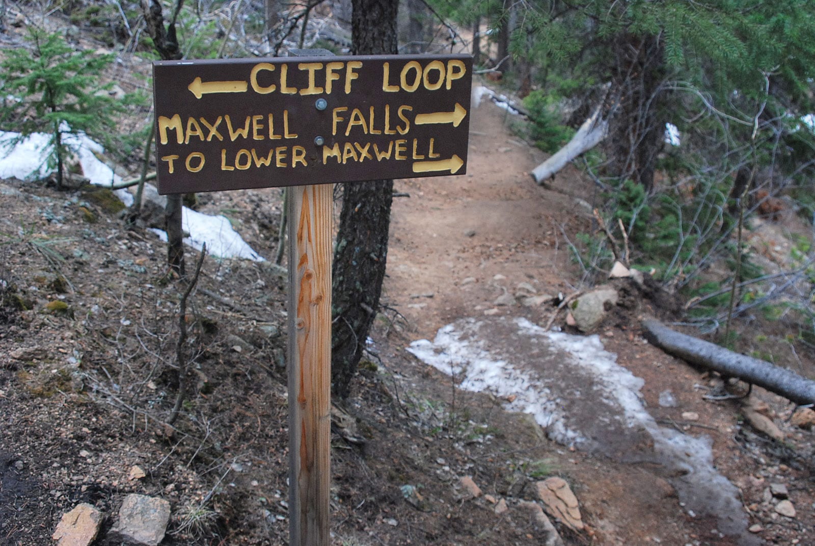 Maxwell Falls in Evergreen, CO