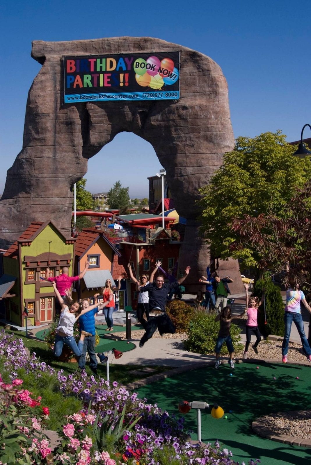 Party in Boondocks Fun Center, CO