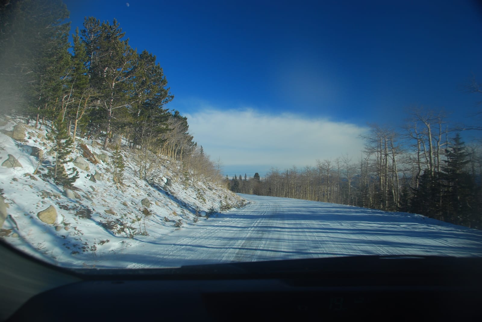 Snowy Road to Brainard Lake, CO