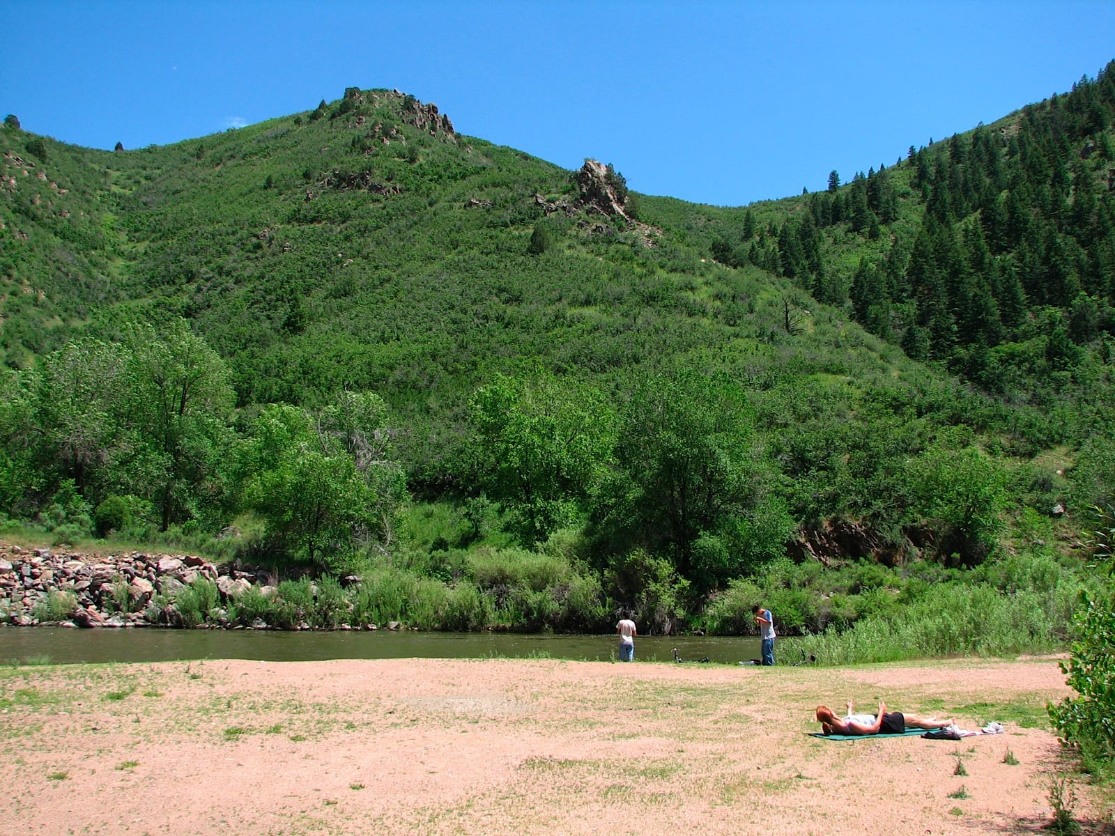 Fishing at Waterton Canyon, CO