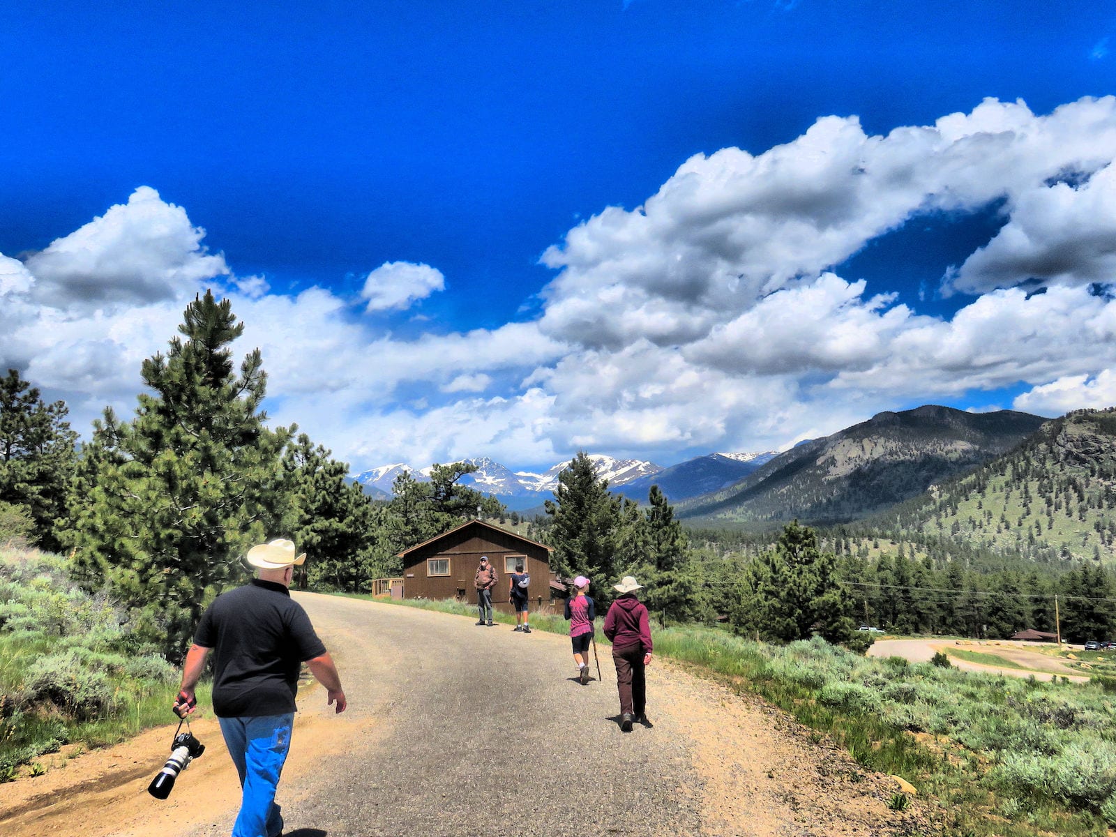 Approaching cabin at YMCA of the Rockies, CO