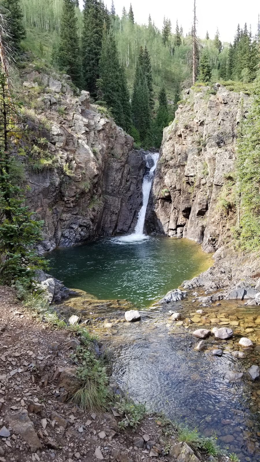 Adrenaline Falls Waterfall Durango Colorado