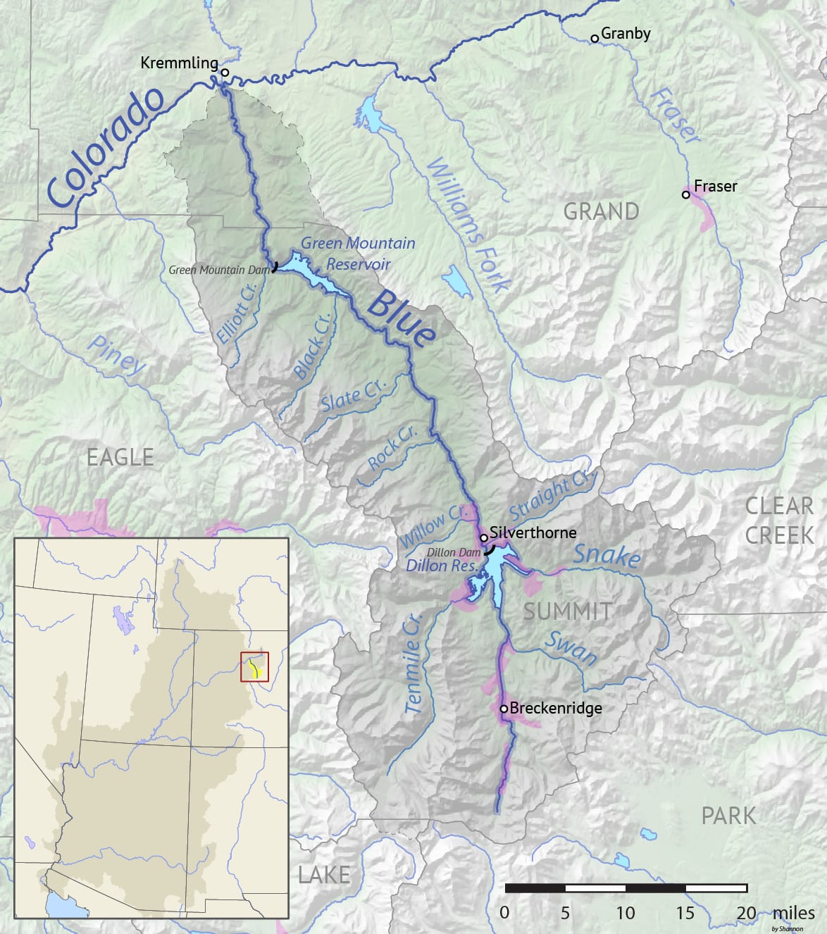 Rivers In Colorado Map