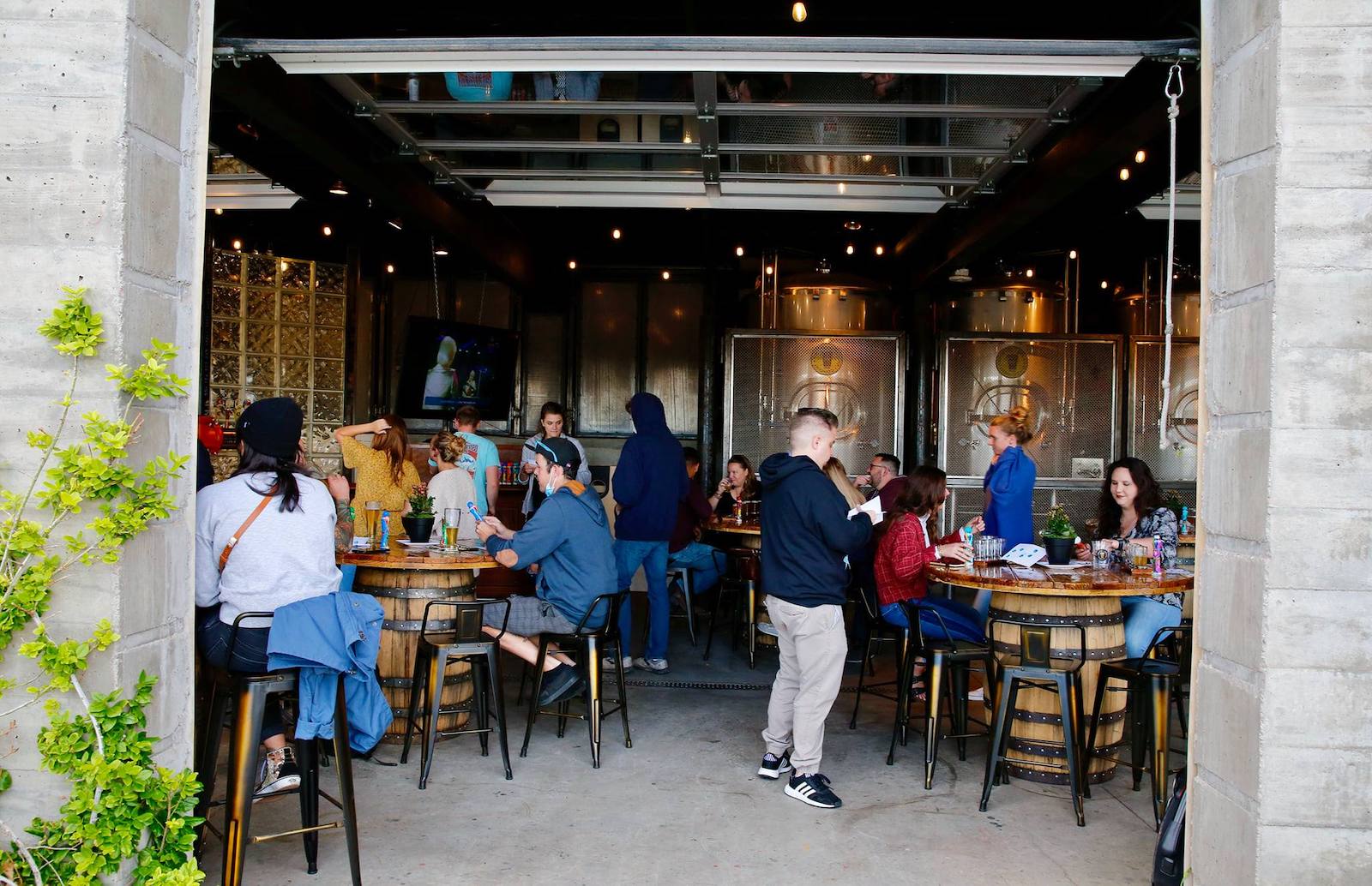 Image of people drinking at Bristol Brewing Company in Colorado Springs, Colorado