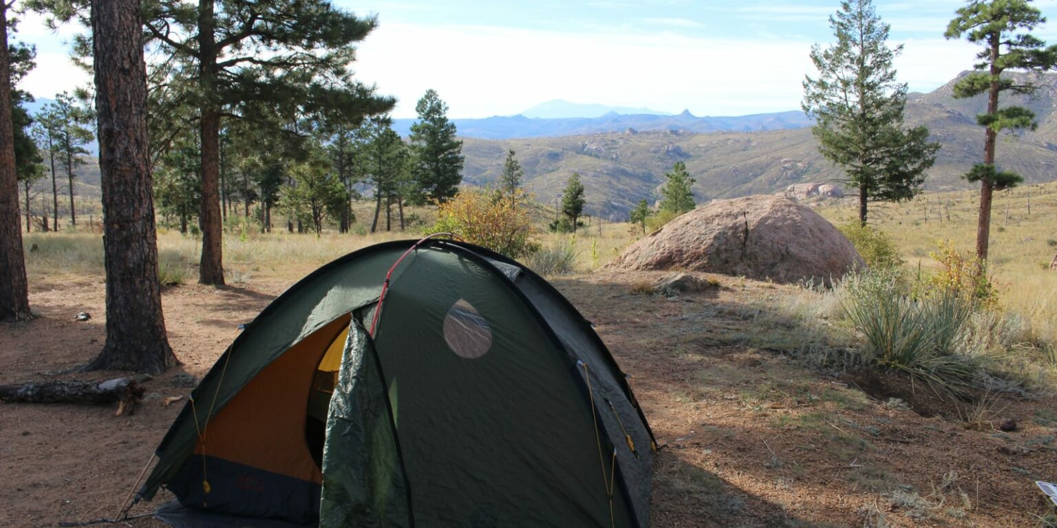 Camping near Deckers and Sedalia, Colorado