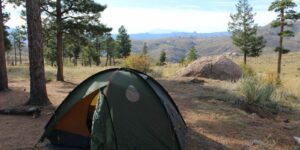 Dispersed Camping near Deckers CO Tent