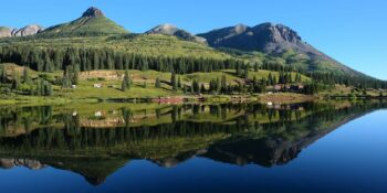 Camping near Silverton CO at Molas Lake