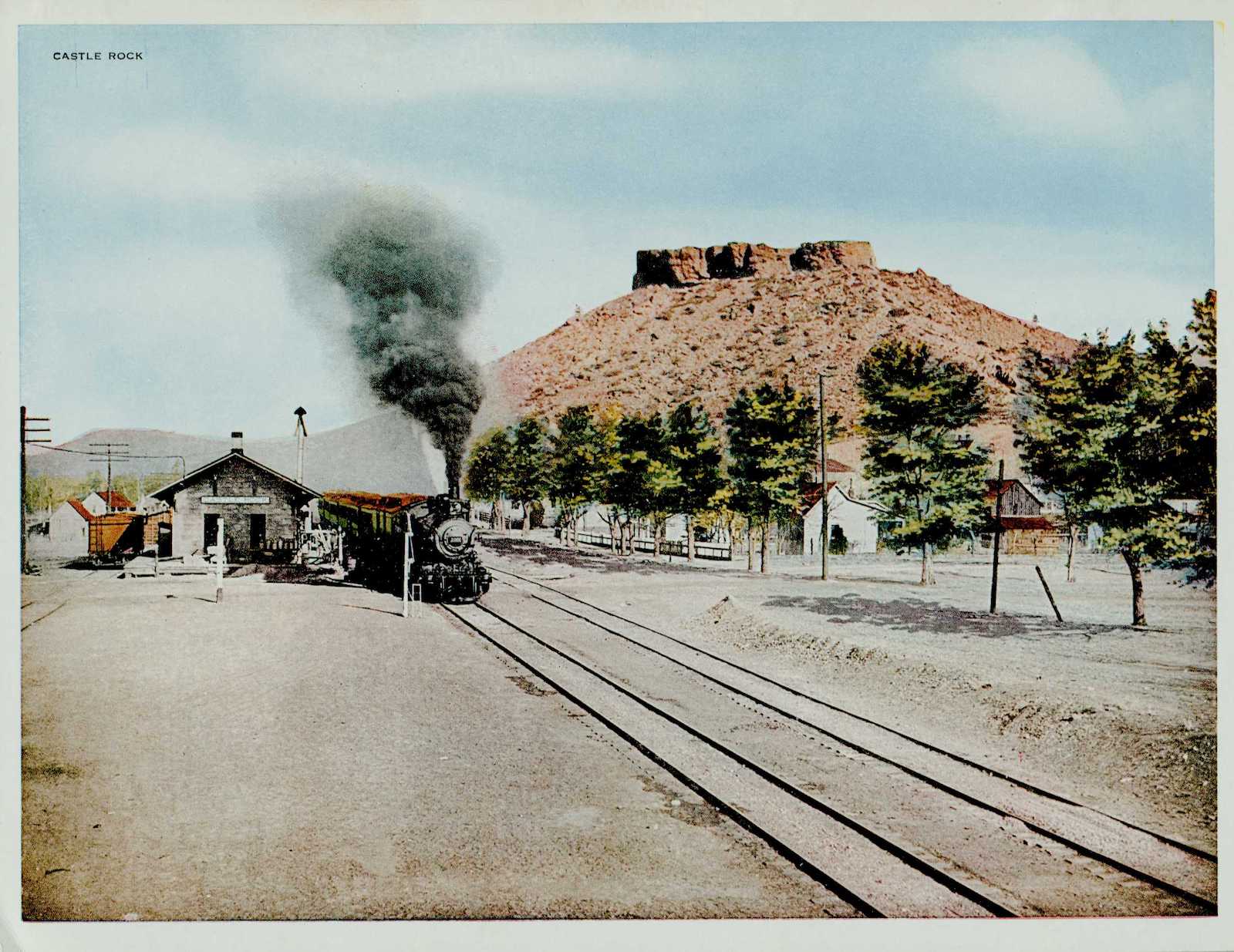 Castle Rock CO The Denver & Rio Grande Western Railroad Circa 1917