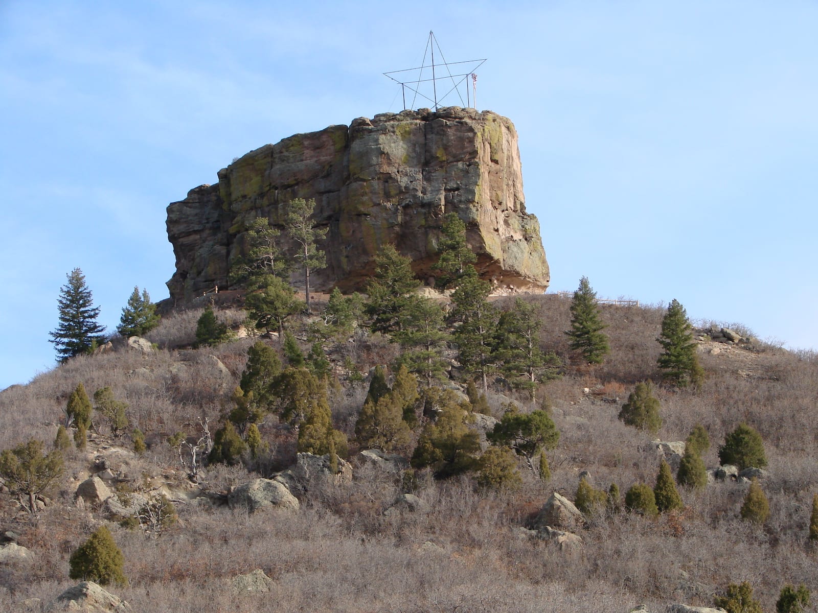 Castle Rock CO Butte Star