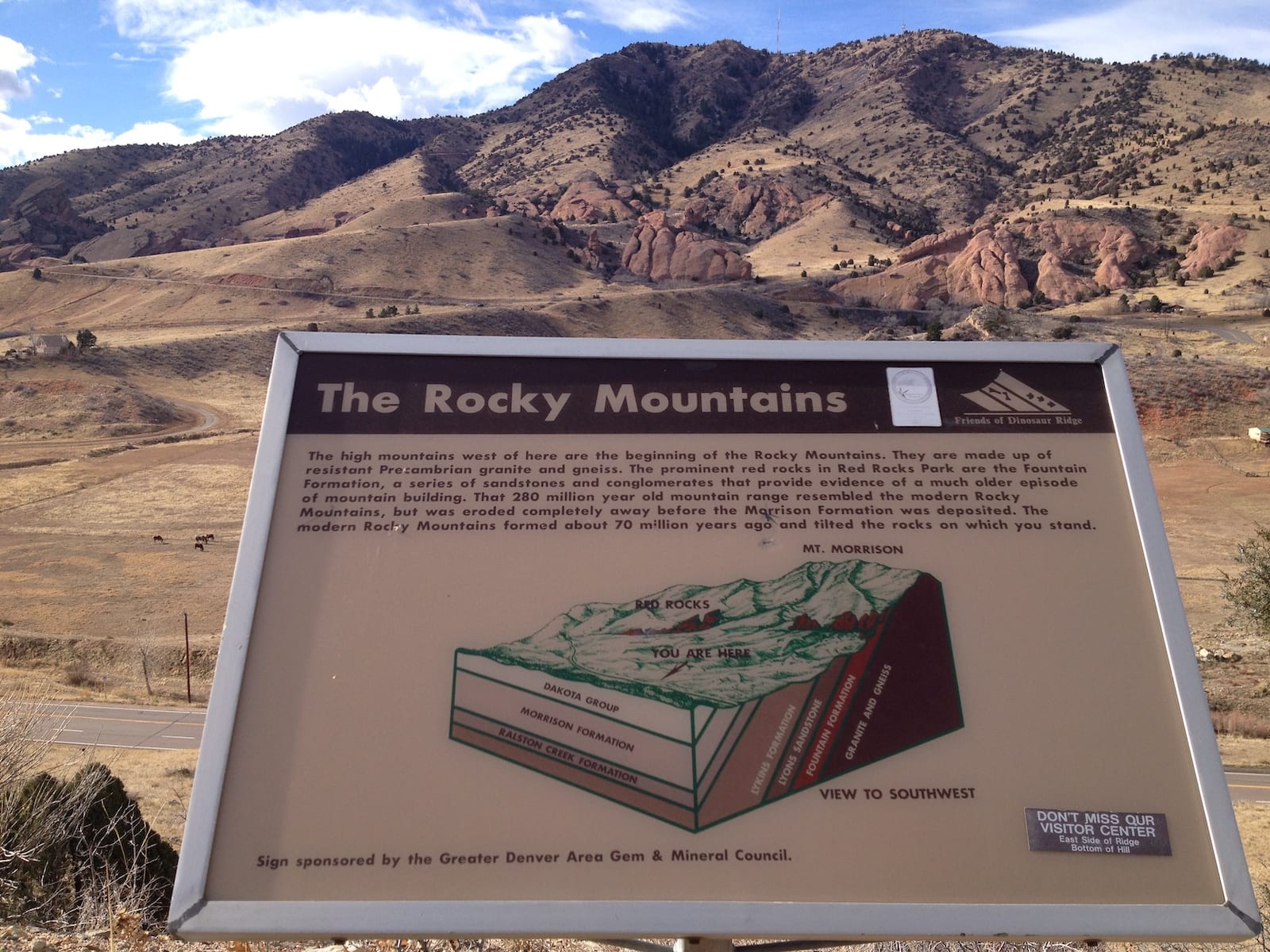 Dinosaur Ridge Rocky Mountains Morrison CO