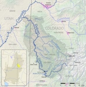 Dolores River Basin Map