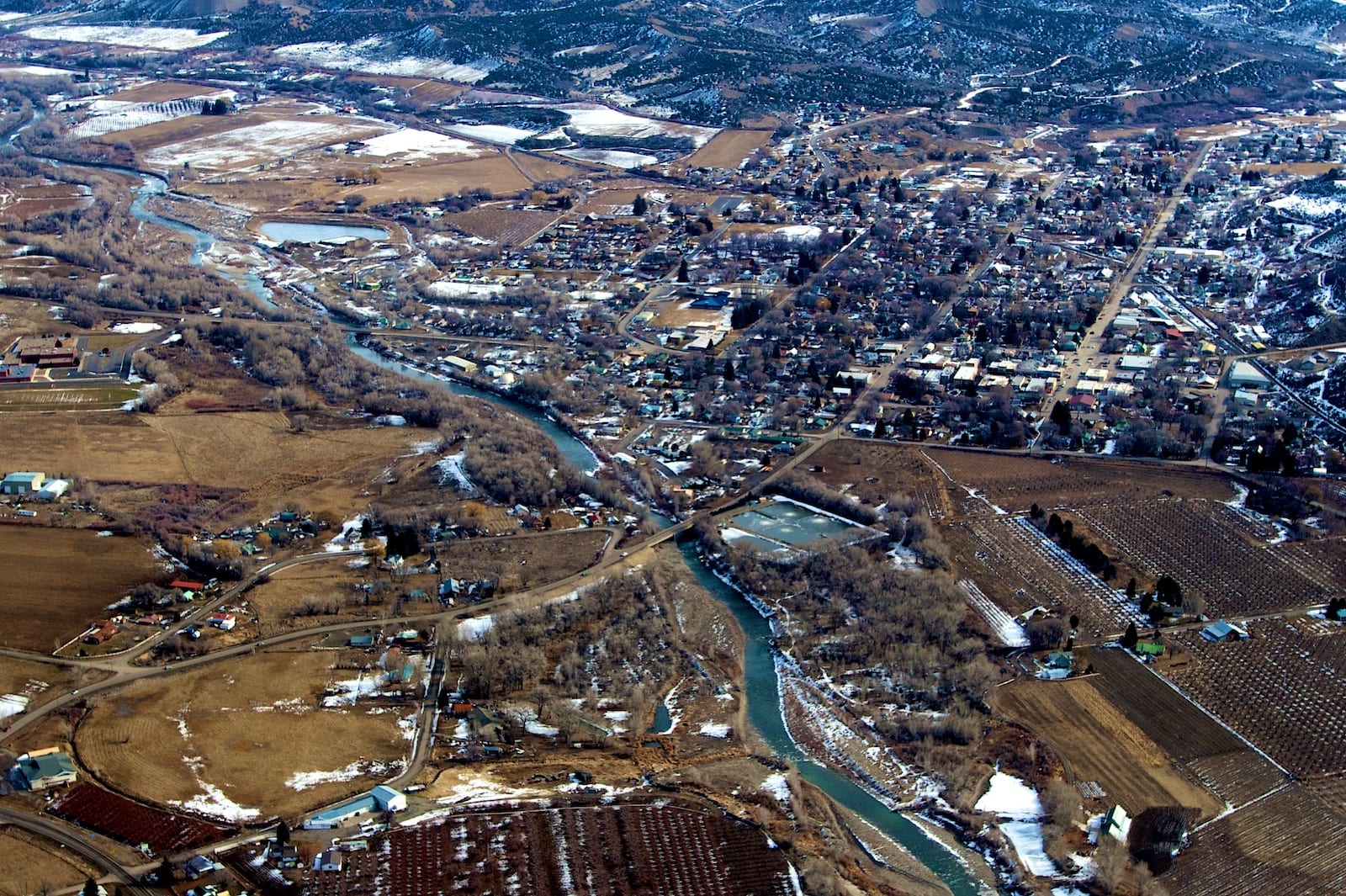 Paonia Colorado Aerial View