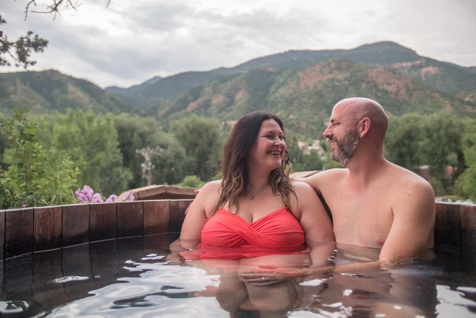 Image of a couple at SunWater Spa in Manitou Springs, Colorado