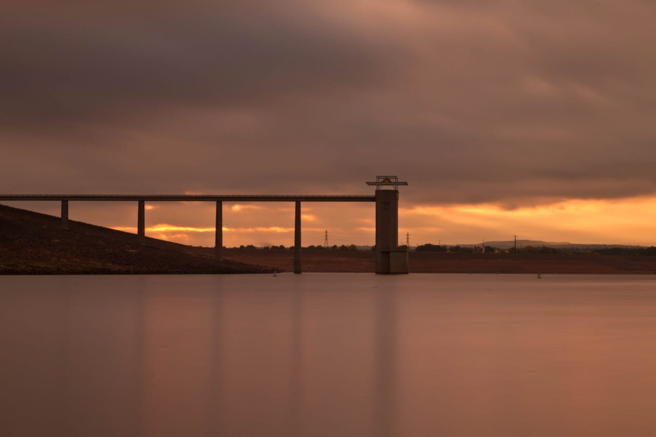 Chatfield Reservoir Dam Colorado Sunrise