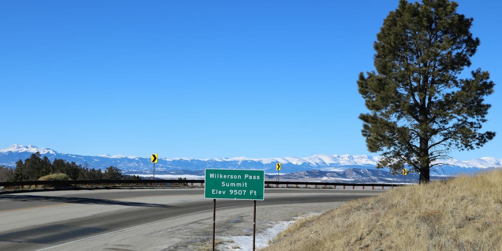 A view of the top of Wilkerson Pass in Park County, Colorado