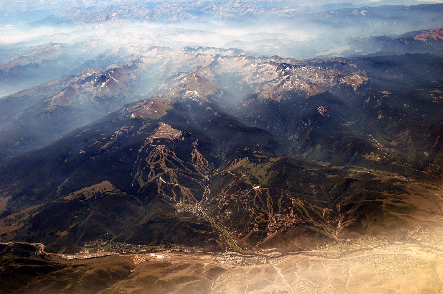 Beaver Creek Ski Resort Summer Aerial View Avon CO