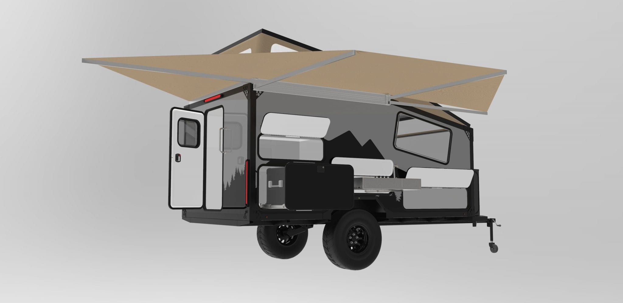 Boreas XT-12 Camper Opened Awning