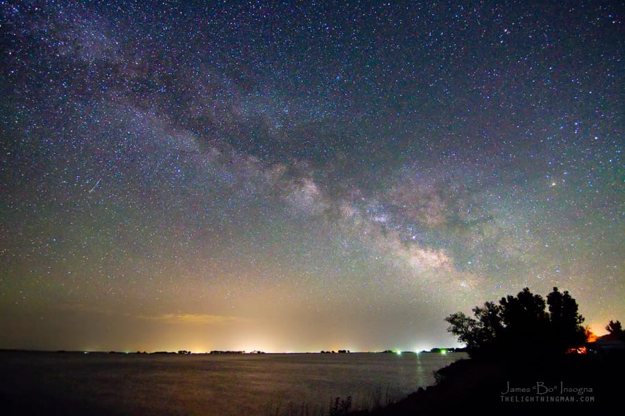 Camping by Jackson Lake Night Stars Colorado