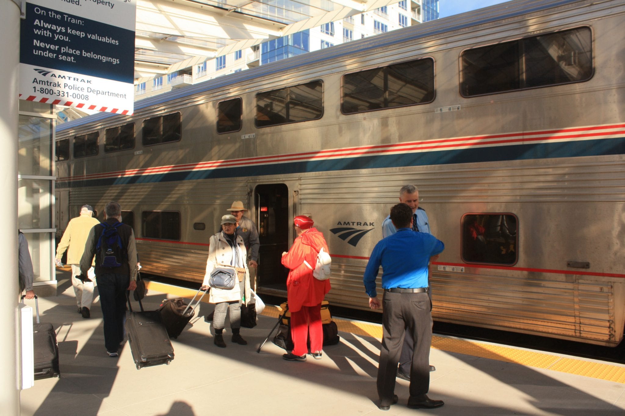 Amtrak California Zephyr Train Arrival Denver Union Station