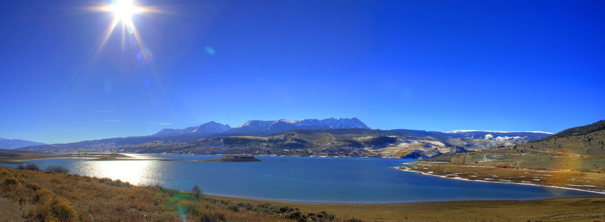 Green Mountain Reservoir Heeney CO December Panorama