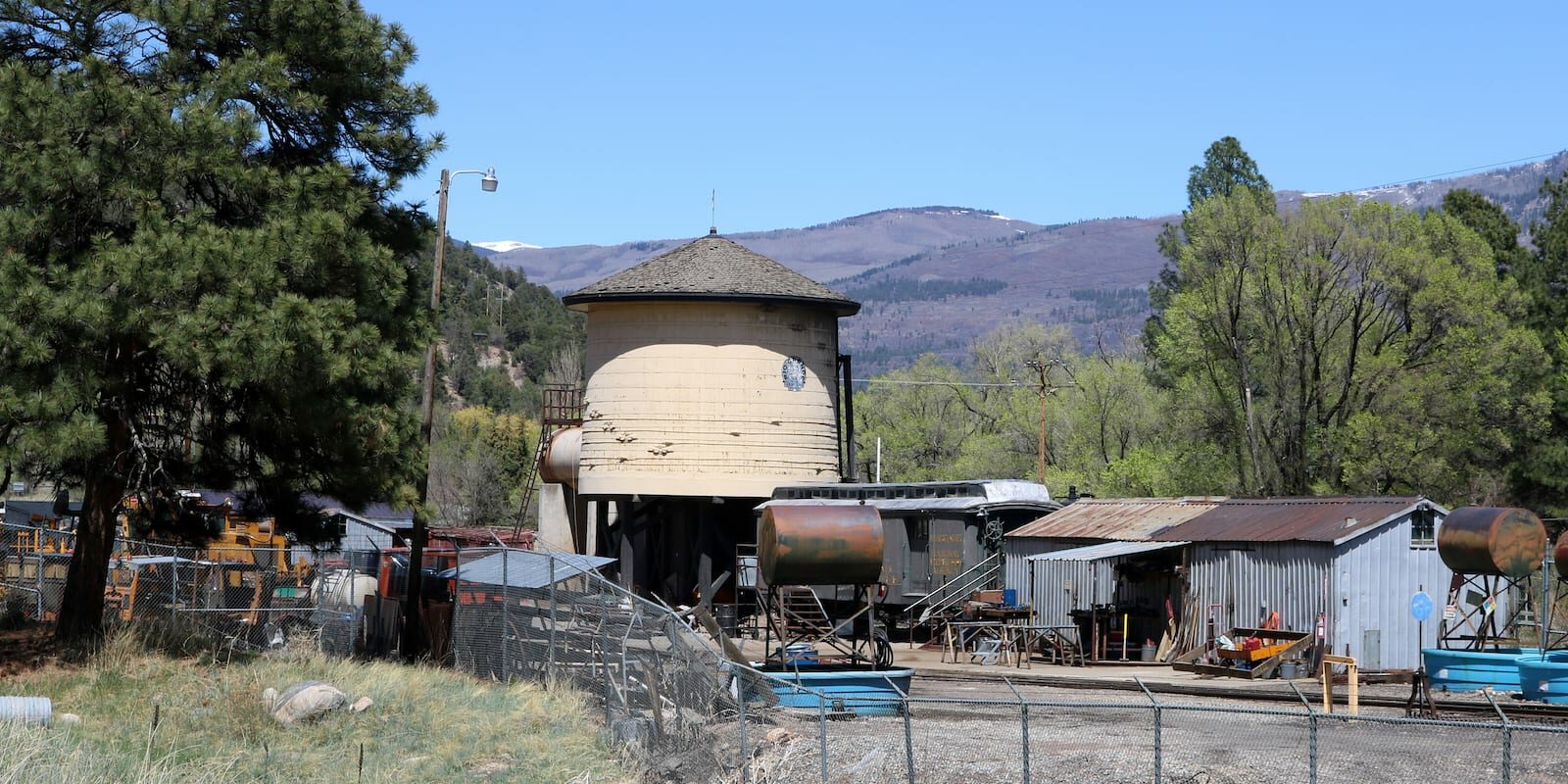 Hermosa Colorado Durango and Silverton Railroad Water Tank on Highway 550