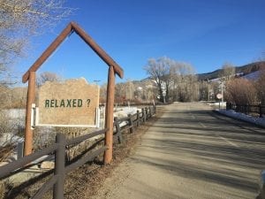 Hot Sulphur Springs Resort & Spa Relaxed Sign