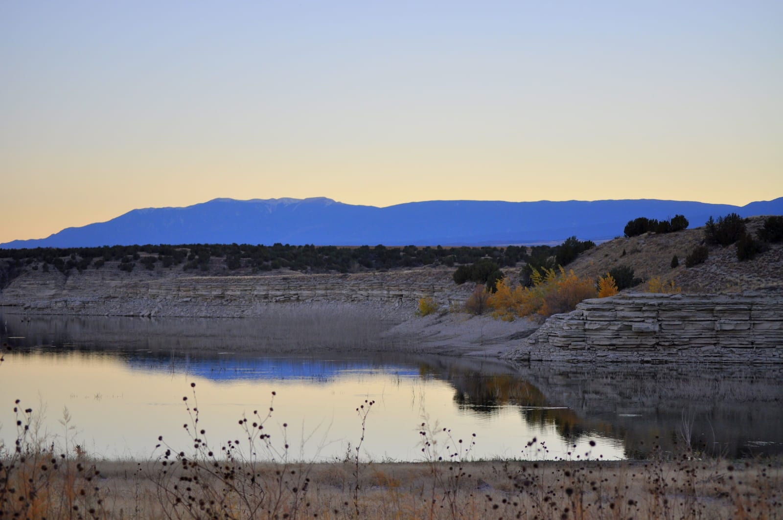 Lake Pueblo Colorado Dusk