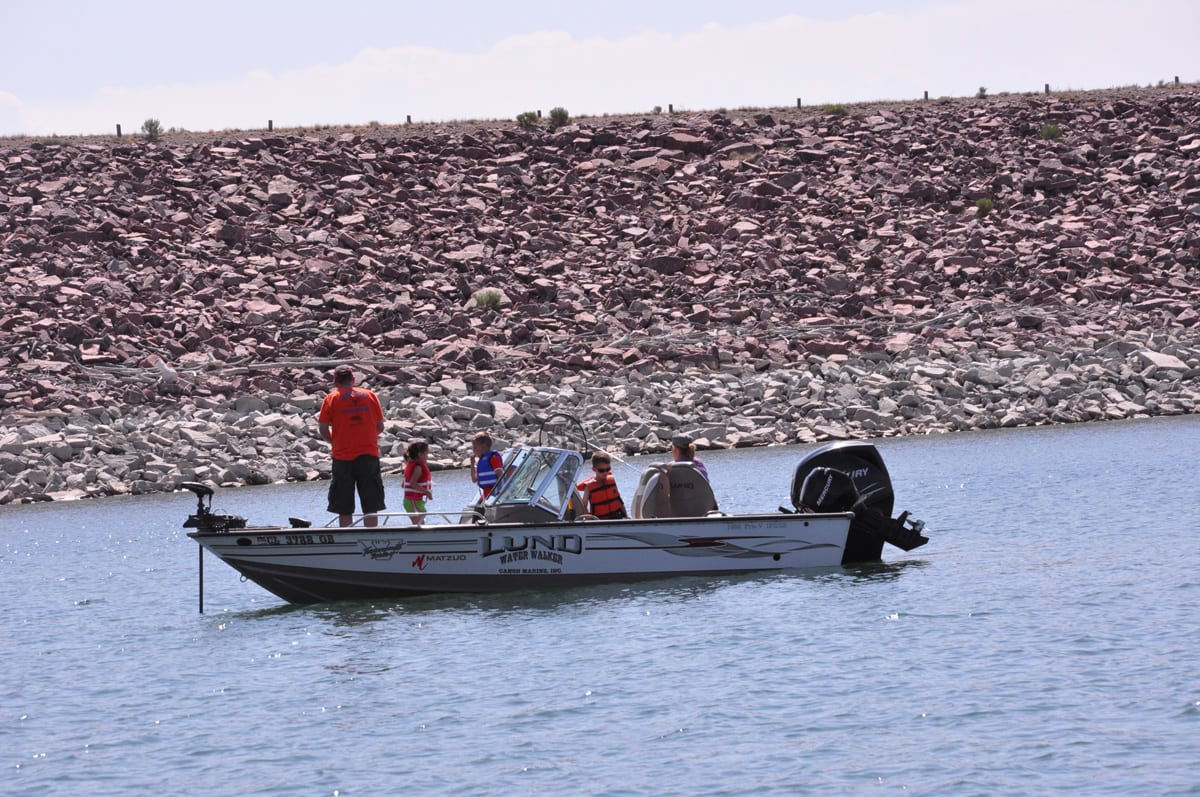 Lake Pueblo Fishing Boat Colorado