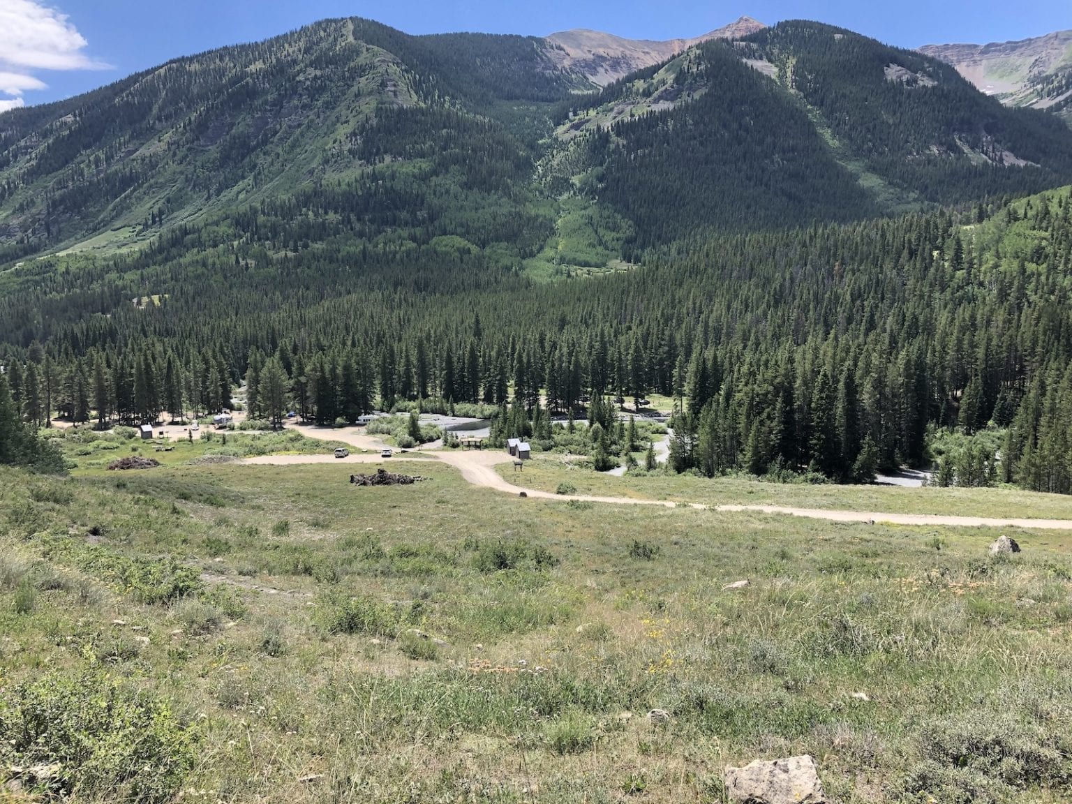 Camping near Crested Butte and Kebler Pass, CO