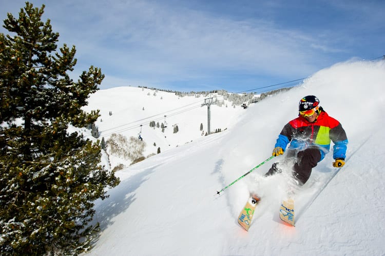 Vail Ski Resort North Rim Skier