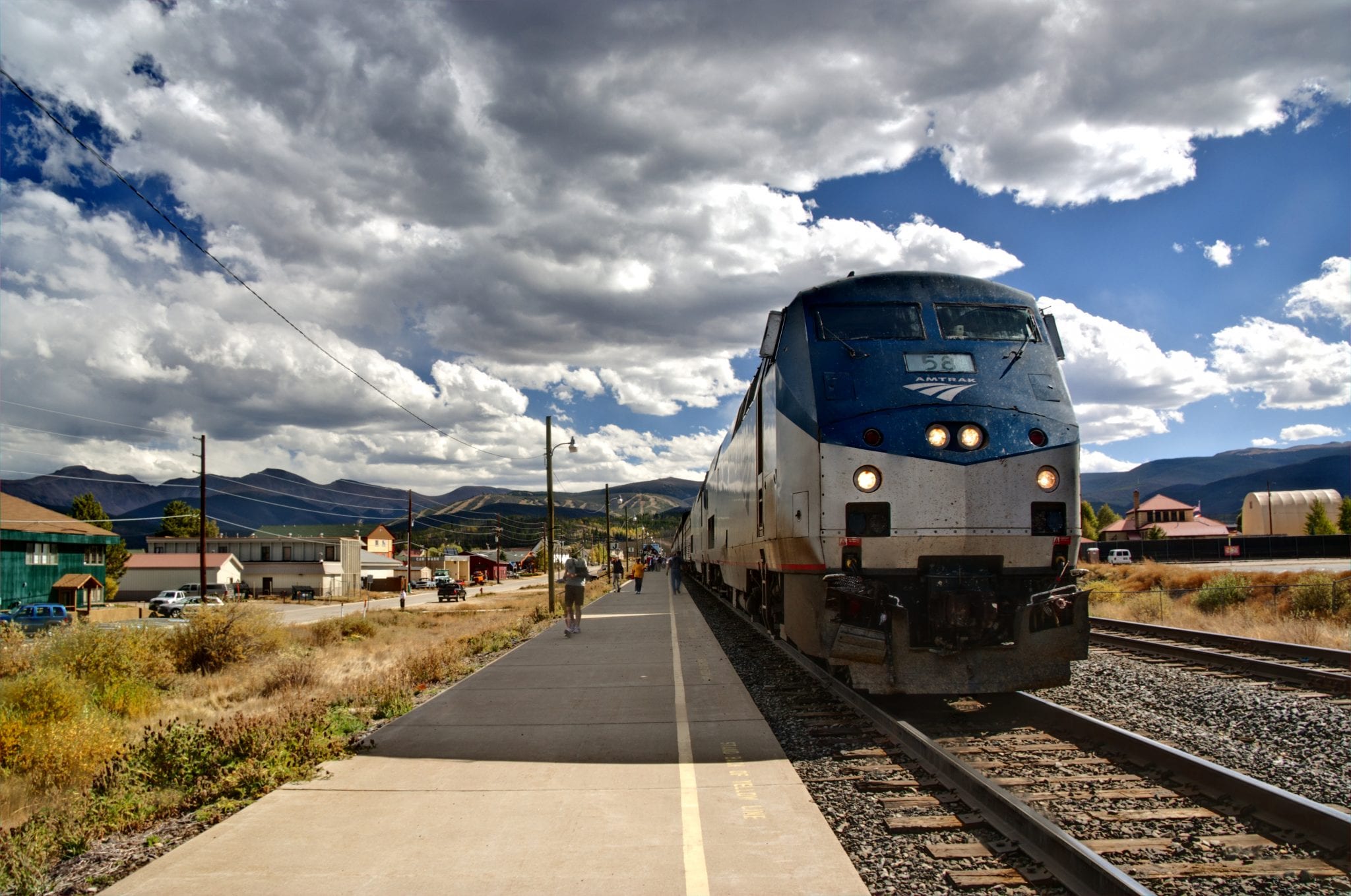 Amtrak California Zephyr Train Fraser CO