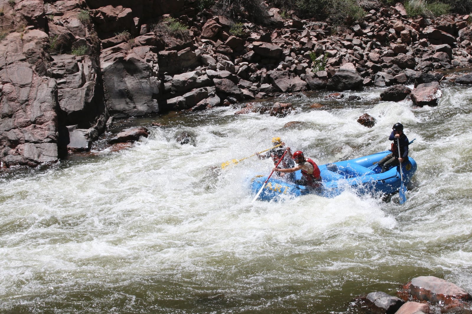 Rafters on Arkansas River, CO