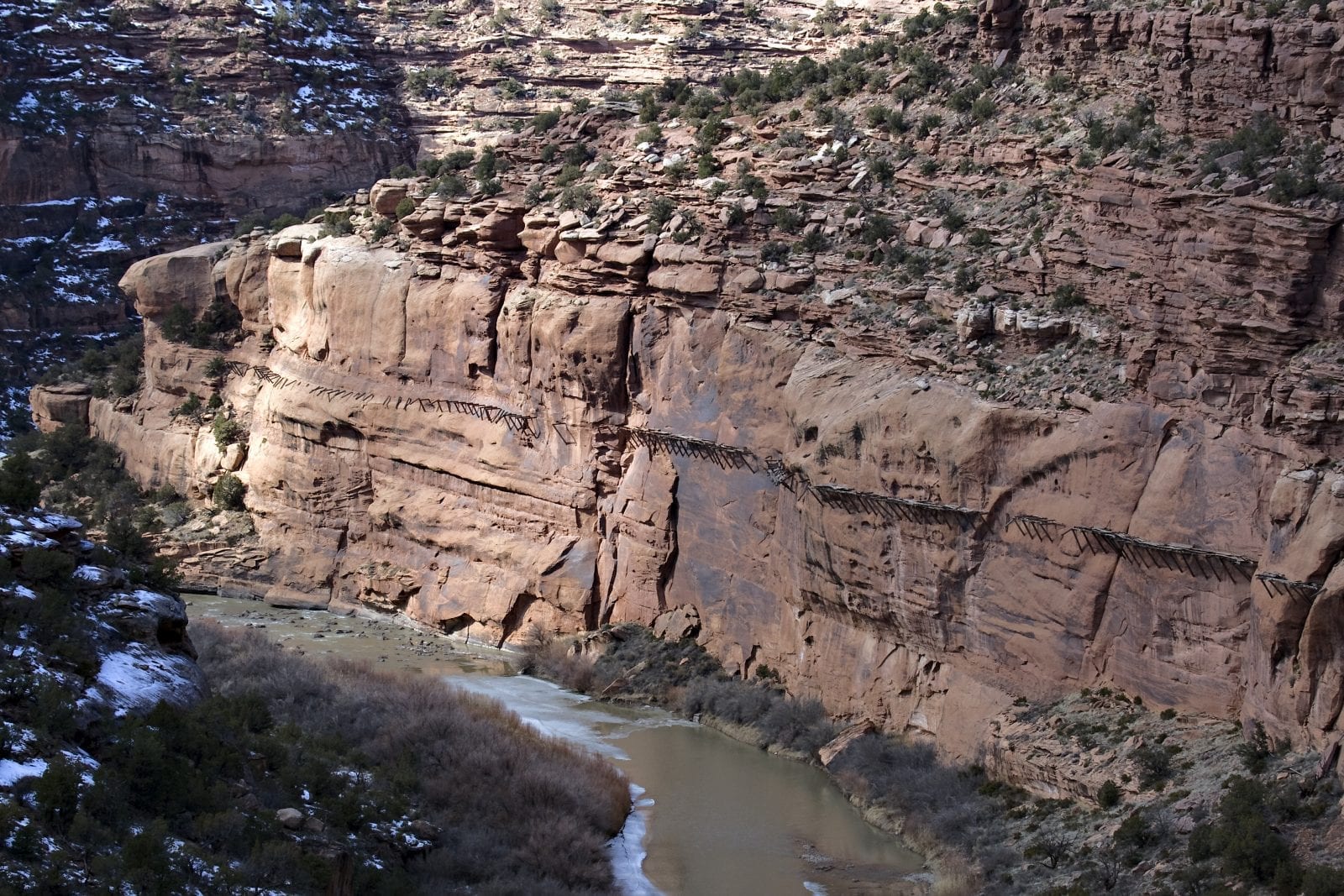 Hanging Flume near Uravan, Colorado